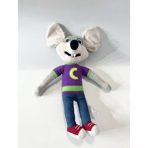 Official Chuck E Cheese Rare Collectors Edition Soft Plushy Doll 13" New Design